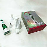 Набір VGR V-720 5 в 1 для догляду, триммер для носа, брів, тіла, пристрій для чищення обличчя, масажер, фото 9