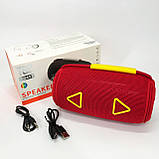 Bluetooth-колонка TG657 з RGB підсвічуванням 1500 mAh, бездротова колонка портативна потужна. Колір: червоний, фото 10