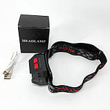 Ліхтар налобний акумуляторний PLD-SL02-XPG, Налобний прожектор, Потужний ліхтар для риболовлі, фото 9