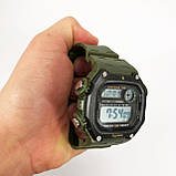 Годинник наручний чоловічий SKMEI 6212/2126AG, Годинник наручний електронний тактичний, Водостійкий годинник, фото 8