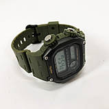 Годинник наручний чоловічий SKMEI 6212/2126AG, Годинник наручний електронний тактичний, Водостійкий годинник, фото 9