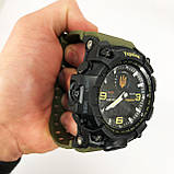 Годинник наручний чоловічий SKMEI 6851/1586AG, Військовий чоловічий наручний годинник зелений, Годинник, фото 8
