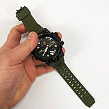 Годинник наручний чоловічий SKMEI 6851/1586AG, Військовий чоловічий наручний годинник зелений, Годинник, фото 9