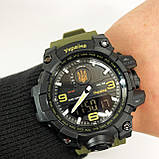 Годинник наручний чоловічий SKMEI 6851/1586AG, Військовий чоловічий наручний годинник зелений, Годинник, фото 10