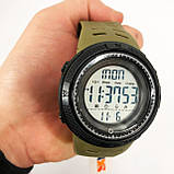 Годинник наручний чоловічий SKMEI 2070AGWT ARMY GREEN, армійський годинник протиударний. Колір: зелений, фото 9