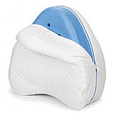 Ортопедична подушка для ніг та колін (23х25х15,5 см) Leg Pillow / Подушка з ефектом пам'яті, фото 4