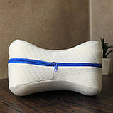 Ортопедична подушка для ніг та колін (23х25х15,5 см) Leg Pillow / Подушка з ефектом пам'яті, фото 8