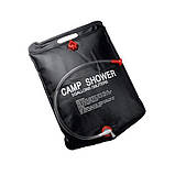Душ для кемпінгу та дачі 20 л Easy Camp Solar Shower / Туристичний переносний душ / Похідний душ, фото 4
