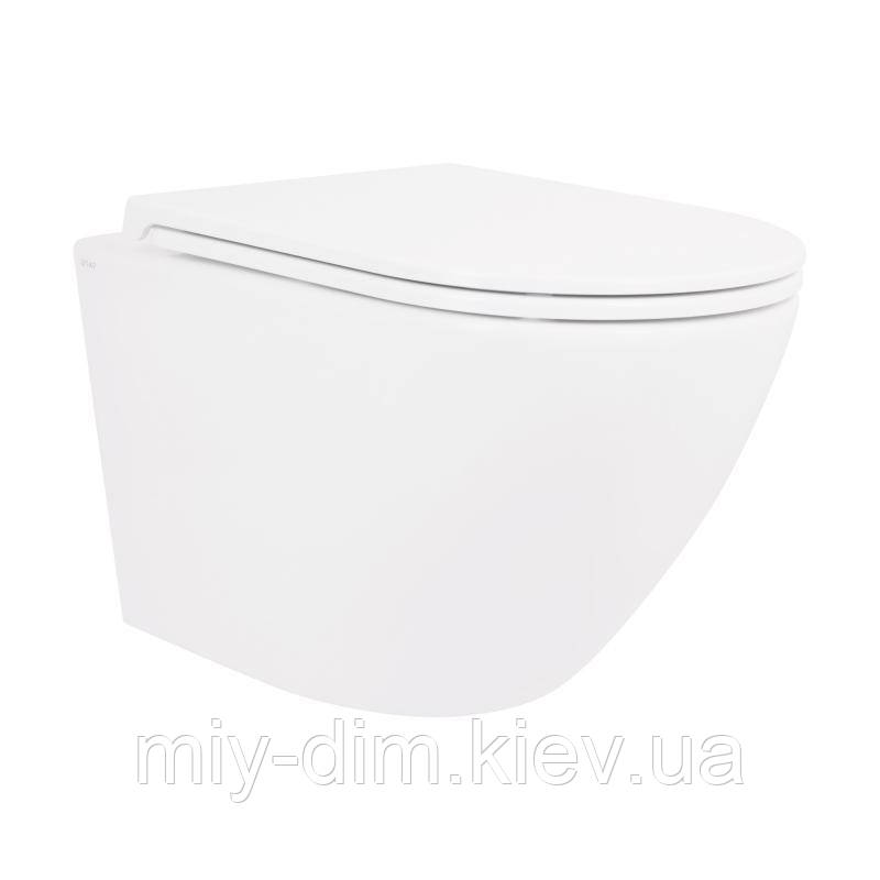 Унітаз підвісний Qtap Robin безобідковий з сідінням Soft-close QT1333046ENRW