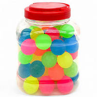 Мʼячик пострибунчик "Однотонний", 3,2 см, 60 штук