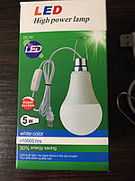 USB-лампа працює від павербанка потужність 5 Вт