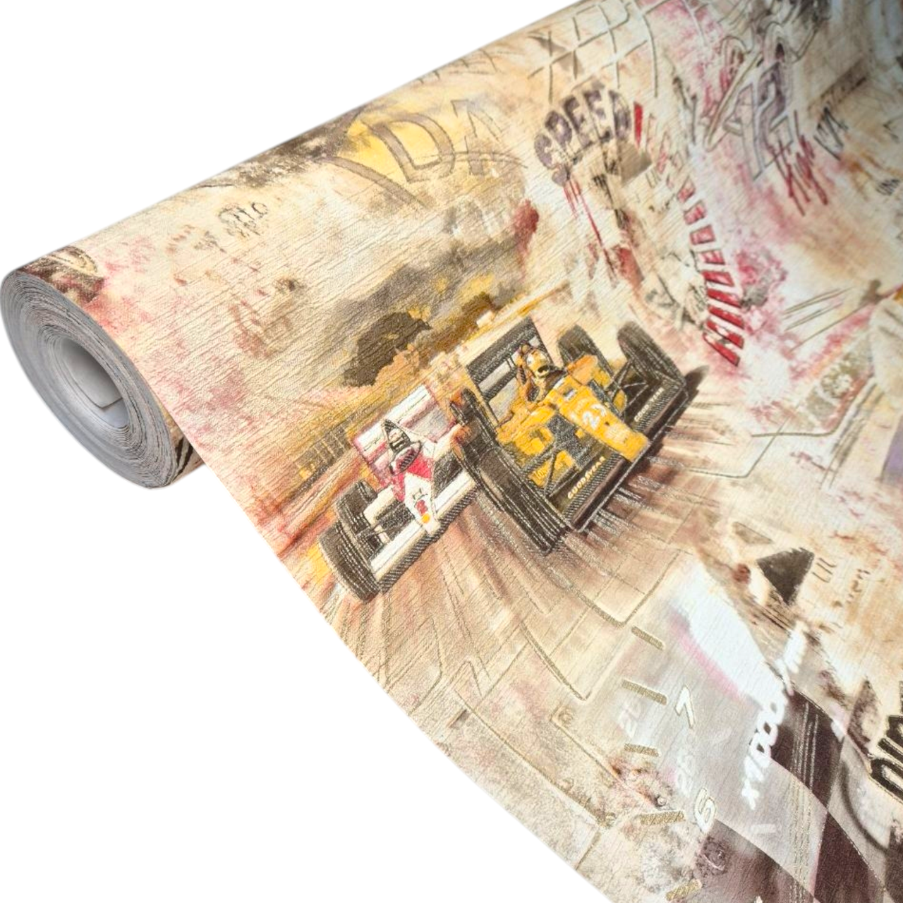 Шпалери вінілові 10,05 × 1,06 м Слов’янські шпалери 328-02,обої бежеві для дитячої, підліткової кімнати, ігрової зони, фото 1