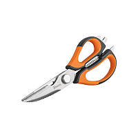 Ножиці для кухні та туризму, MULTIFUNCTION 7в1,
225 мм , HOME & GARAGE, DIY-SC502/225-B