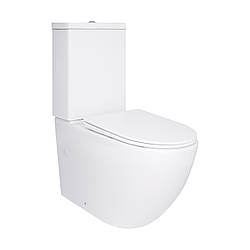 Унітаз підлоговий Qtap Jay Ultra Quiet з сидінням Soft-close 640x360x835 мм QT07222175TW White Krash Твій Вибір