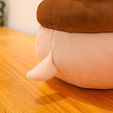 М'яка іграшка (50см) Свинка-бургер / Плюшева іграшка свинка / Іграшка-обнімашка / Іграшка-подушка, фото 8