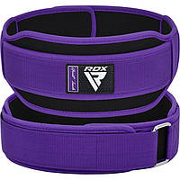 Пояс для важкої атлетики RDX RX5 Double Belt неопреновий Purpel S