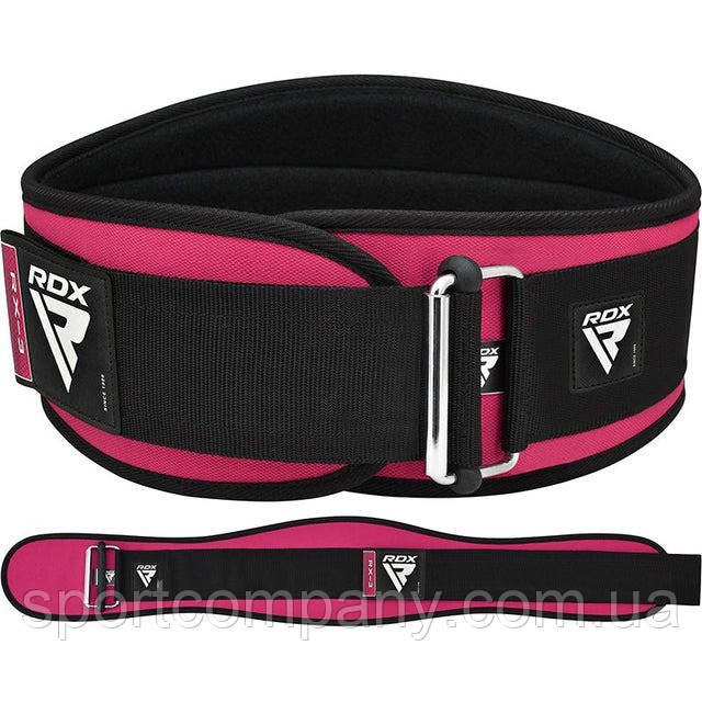 Пояс для важкої атлетики RDX RX3 EVA Curve неопреновий SHARP PINK-S
