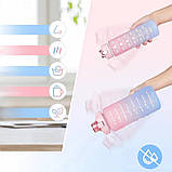 Набір пляшок для води 3в1, 2000/800/300 мл, BOTTLE / Спортивна пляшка для води / Пляшка для спорту, фото 2