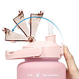 Набір пляшок для води 3в1, 2000/800/300 мл, BOTTLE / Спортивна пляшка для води / Пляшка для спорту, фото 8