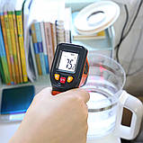 Безконтактний термометр -50 до +400 з дисплеєм, від батарейок, T400 / Пірометр цифровий / Інфрачервоний термометр, фото 8