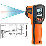 Безконтактний термометр -50 до +400 з дисплеєм, від батарейок, T400 / Пірометр цифровий / Інфрачервоний термометр, фото 9