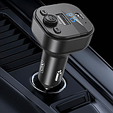 FM модулятор 15W, Bluetooth, MP3, USB, Type-C, XO BCC18 / Автомобільний FM-трансмітер / Модулятор для авто, фото 5