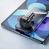FM модулятор 15W, Bluetooth, MP3, USB, Type-C, XO BCC18 / Автомобільний FM-трансмітер / Модулятор для авто, фото 6