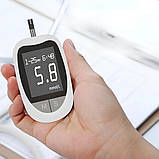 Апарат для вимірювання цукру + 50 тестів, від батарейки, JD-92 / Вимірювач цукру в крові, фото 5
