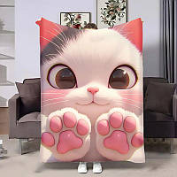 Плед 3D Котячі обійми – м'який плюшевий плед із котами 4438_A 17963 160x200 см ТМ