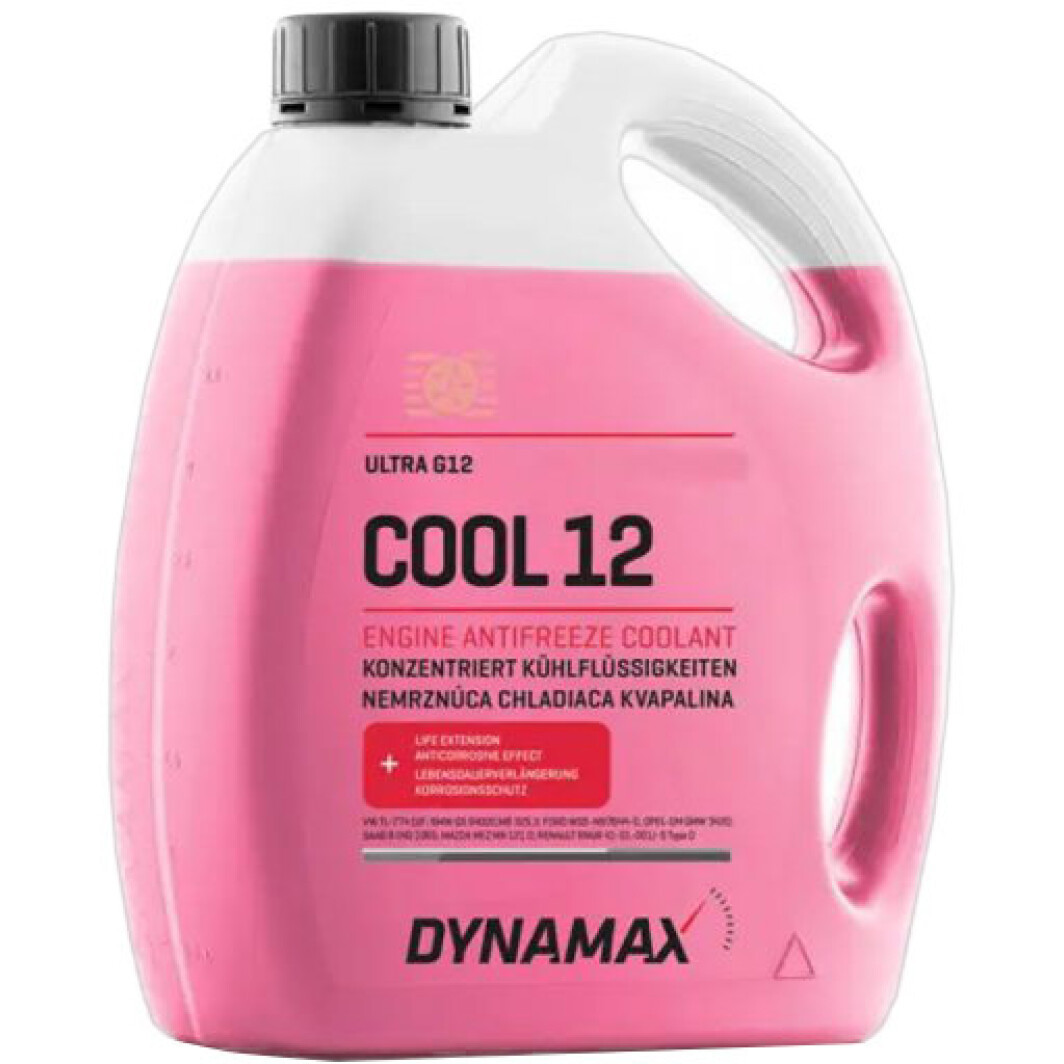 Dynamax Cool Ultra G12 червоний -37 °C, 5 л (502578) готовий антифриз, фото 1
