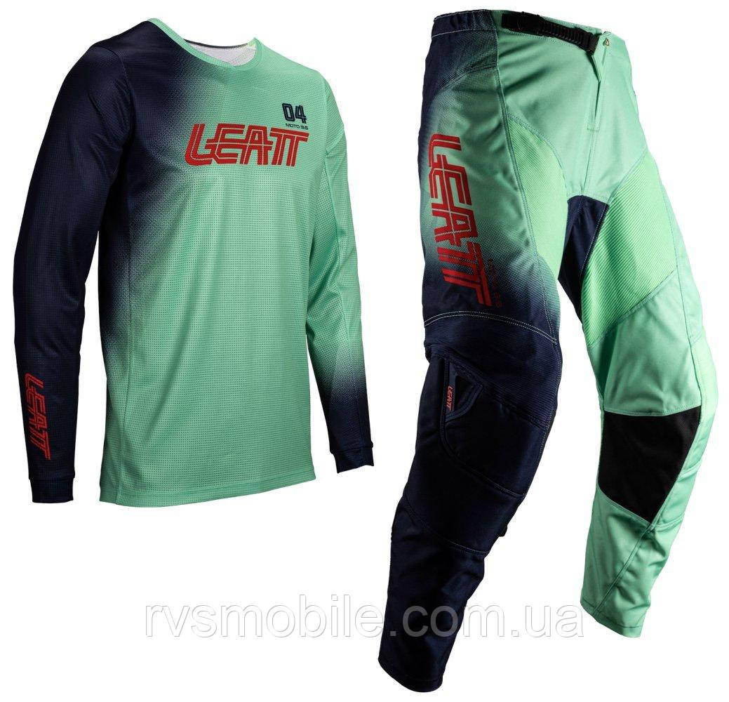 Джерсі та штани LEATT Ride Kit 3.5 Matcha, 32/M