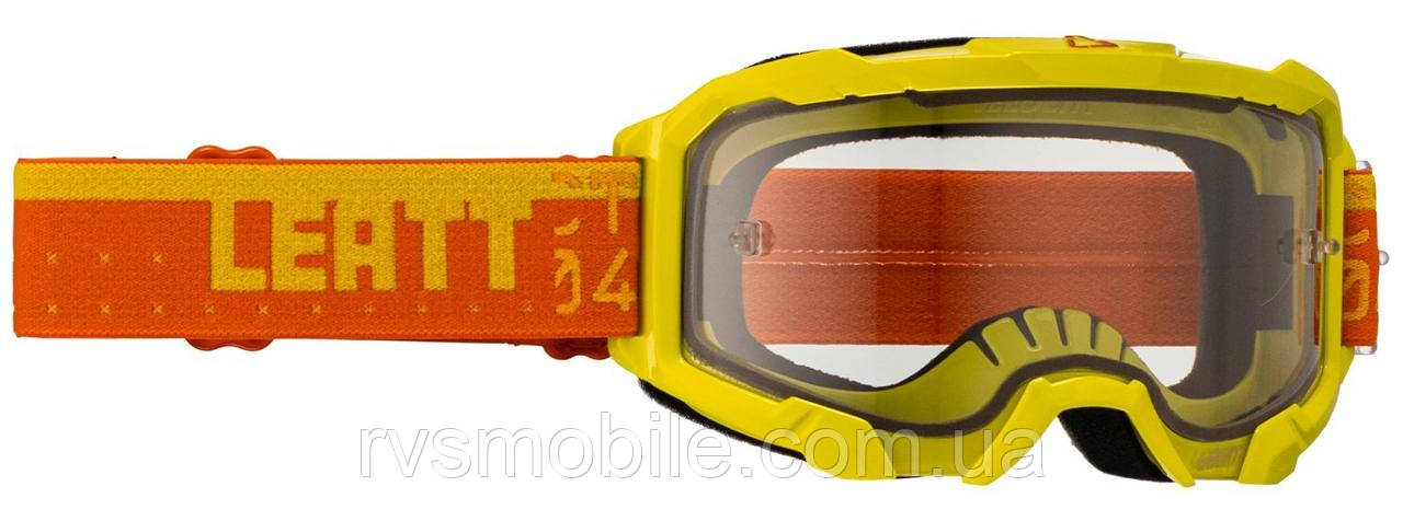 Маска кросова LEATT Velocity 4.5 Goggle Citrus, Clear Lens