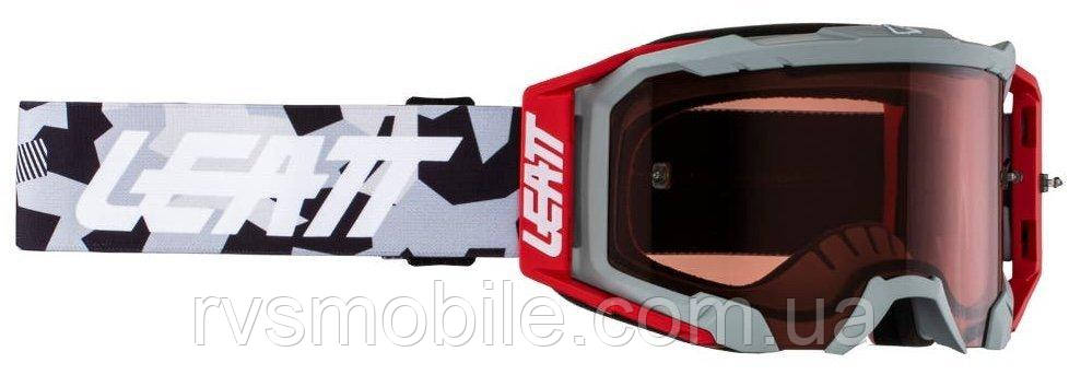 Маска кросова LEATT Velocity 5.5 Goggle Forge, Pink Lens