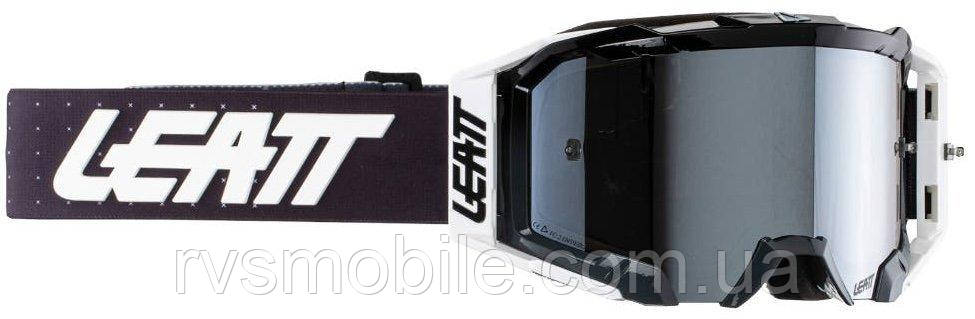 Маска кросова LEATT Velocity 5.5 Goggle Graphite, Mirror Platinum Lens