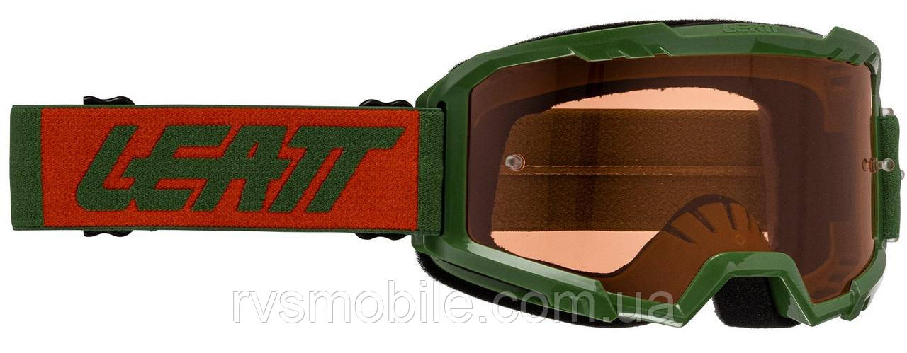 Маска кросова LEATT Vizion 2.5 Goggle Forest, Orange Lens, фото 1