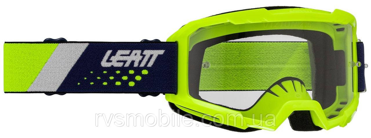 Маска кросова LEATT Vizion 2.5 Goggle Lime, Clear Lens
