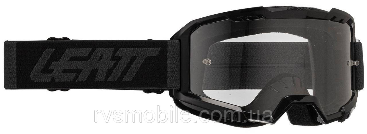 Маска кросова LEATT Vizion 2.5 Goggle Stealth, Clear Lens