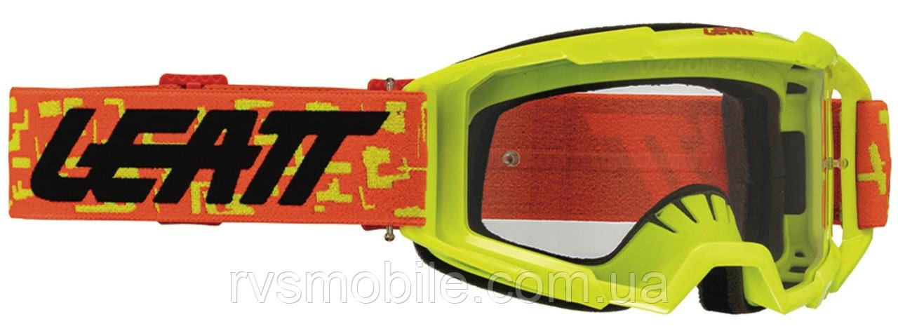 Маска кросова LEATT Vizion 3.5 Goggle Citrus, Clear Lens