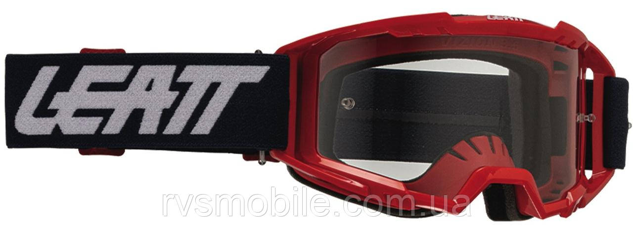 Маска кросова LEATT Vizion 3.5 Goggle Red, Clear Lens