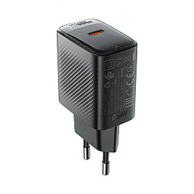 Мережевий зарядний пристрій ACEFAST A104 PD25W GaN single USB-C charger Black yL.