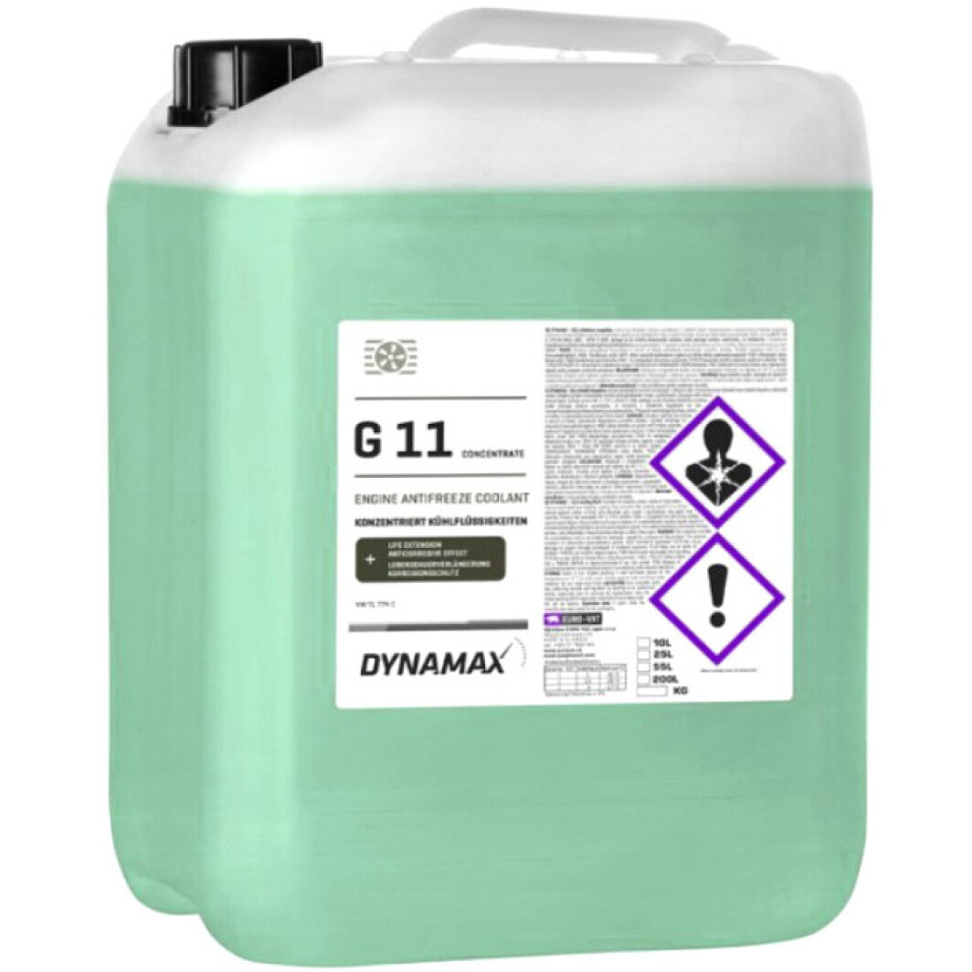 Dynamax Cool 11 G11 зелений -37 °C, 10 л (503277) готовий антифриз, фото 1