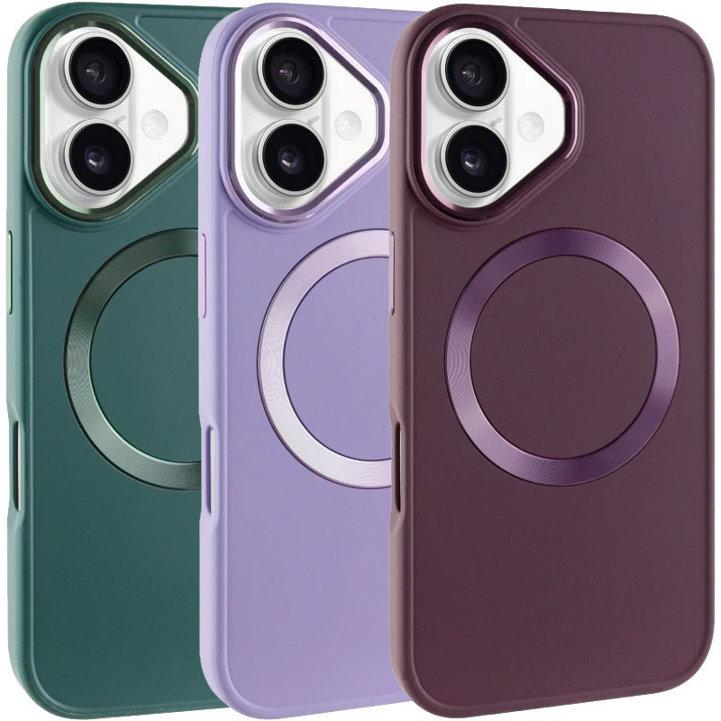 TPU чохол Bonbon Metal Style with MagSafe для Apple iPhone 16 (6.1")