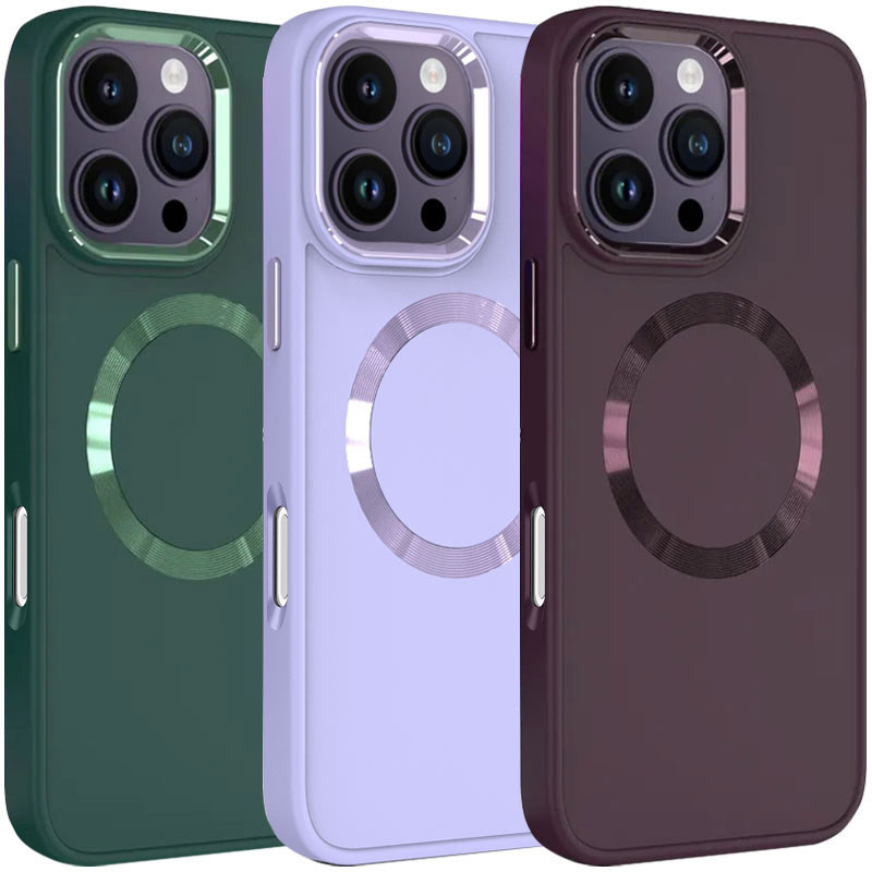TPU чохол Bonbon Metal Style with MagSafe для Apple iPhone 16 Pro Max (6.9")