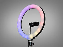 RGB селфі лампа для фото- та відеознімання, 25 см, 30 Вт SL-10RGB