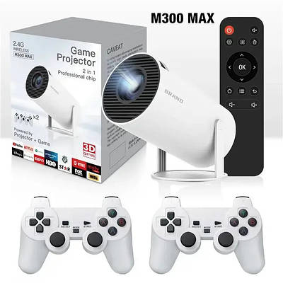 Проектор з 2 джойстиками, пультом та іграми на Android 11 M300 Max Bluetooth та Wi-Fi 209582