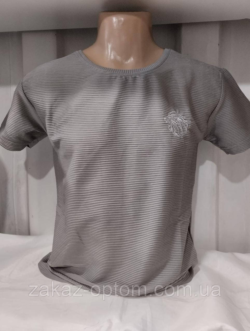 Футболка чоловіча норма гуртом (M-2XL) Туреччина-132023