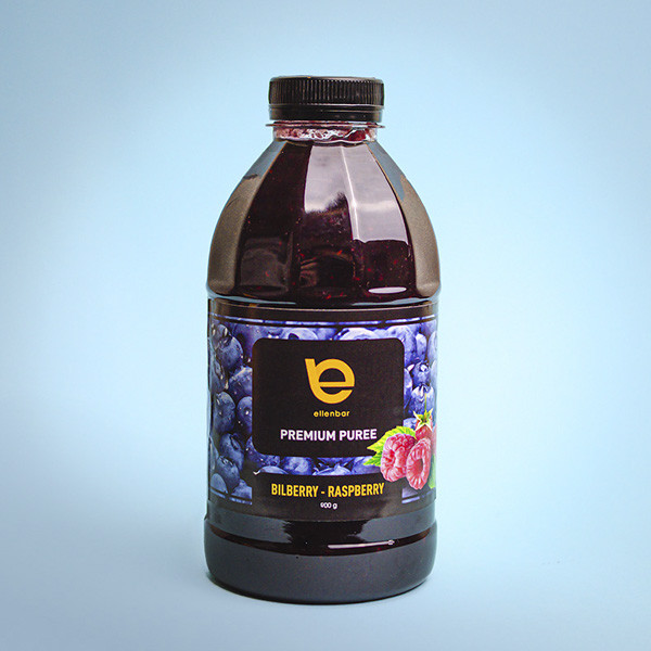 Пюре фруктове Ellenbar " Чорниця-Малина " 900г