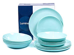 Столовий сервіз Luminarc Diwali Light Turquoise P2963 18 предметів .Хит!