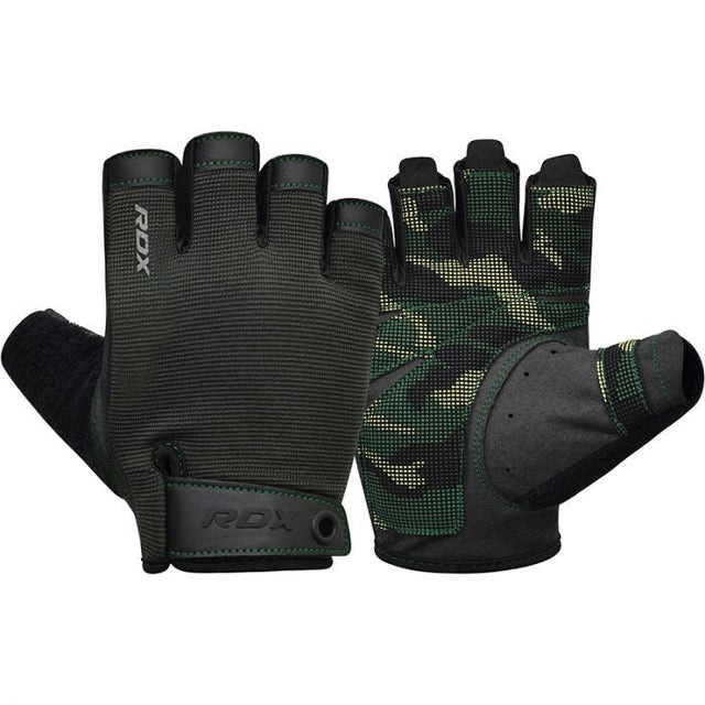 Рукавички для фітнесу RDX T2 Half Army Green PLUS-M