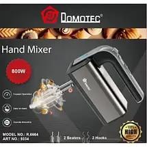 Ручний міксер Domotec R-6664 з потужністю 800 Вт і 5 швидкостями YU227, фото 5